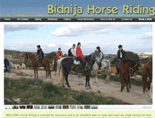 Tablet Screenshot of bidnijahorseriding.com